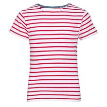 Футболка Miles Kids белая с красным, размер 04Y