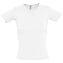 Футболка женская Lady 220 с V-обр. вырезом, белая, размер L